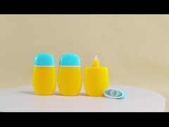 50 ml leere Sonnencreme Flasche Ellipse Lotion Plastikflasche Matte mit individuellem Logo