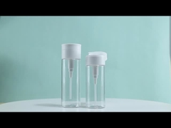 PET-Kosmetikflasche 100 ml 120 ml 400 ml Make-up-Entfernerflasche mit rundem Flachkopf