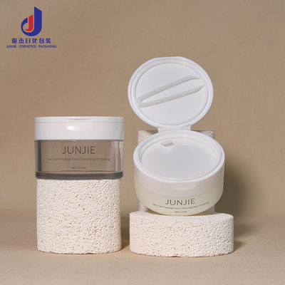 100g 50g wieder auffüllbarer Kosmetikbehälter mit PET Flip Cap Clear Hautpflegecreme Makeup Butter Jar