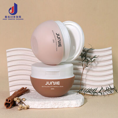 Fabrikpreis Plastik PP 200g Kosmetikgefäße mit Flip Top Cap Gesichts-Körper-Scrub Toner Baumwollkissen Behälter mit Pinzette